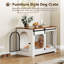Table d'appoint pour cage de chien de 39,4 pouces, niche intérieure en bois