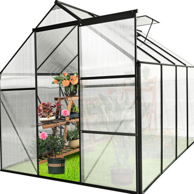 73.45 In. Deep Greenhouse For Versatile Plant Arrangement 6X8 Ft With Ventilation And Insect- Roof