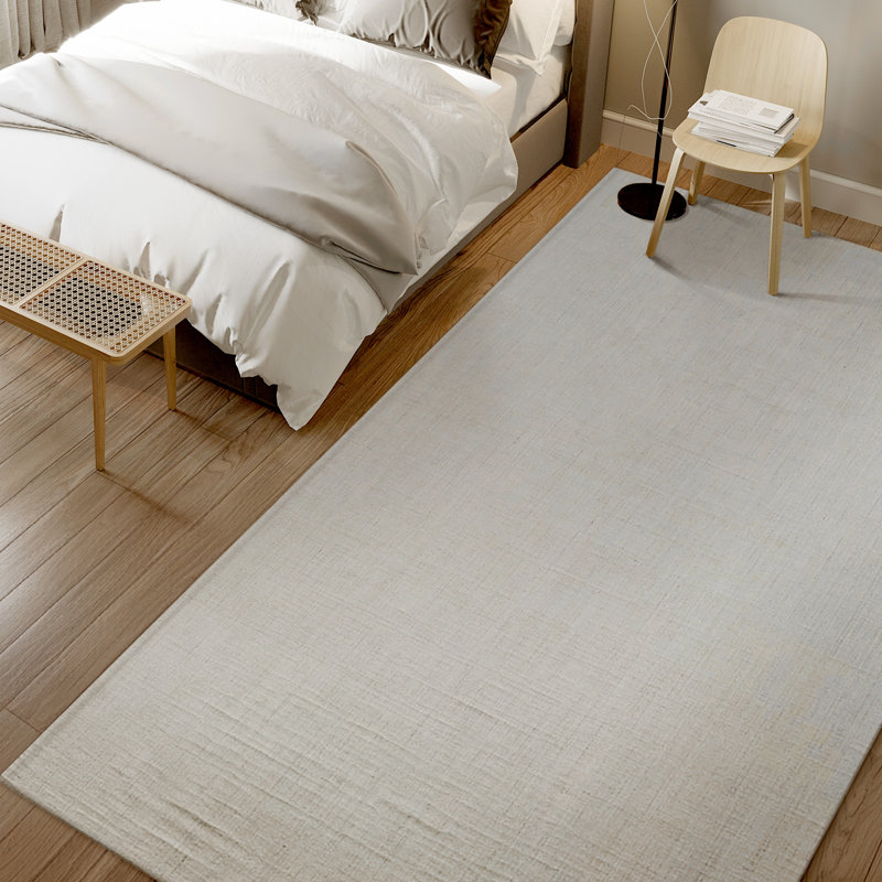 Wool Area Rug in Gray, Rectangle 15' x 25'