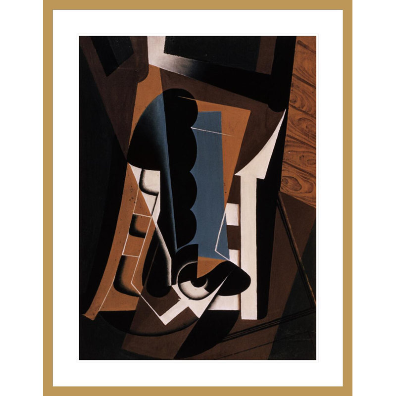 «Still Life on a Chair» par Juan Gris, impression giclée sur cadre, H 41,5 po x l 32,42 po