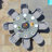 Balcom 8 Seat Round Rattan Fire Pit Dining Set - with Lazy Susan
