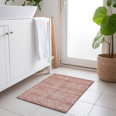 Tapis paprika intérieur / extérieur lavable à la machine Claudian ACN1653