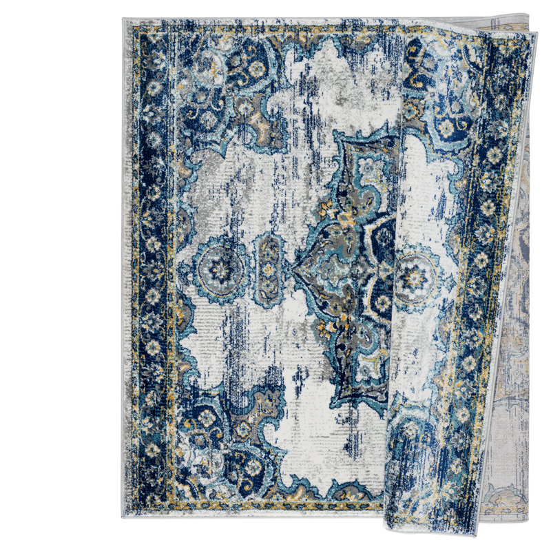 Tapis oriental bleu, Rectangle 8 pi x 10 pi