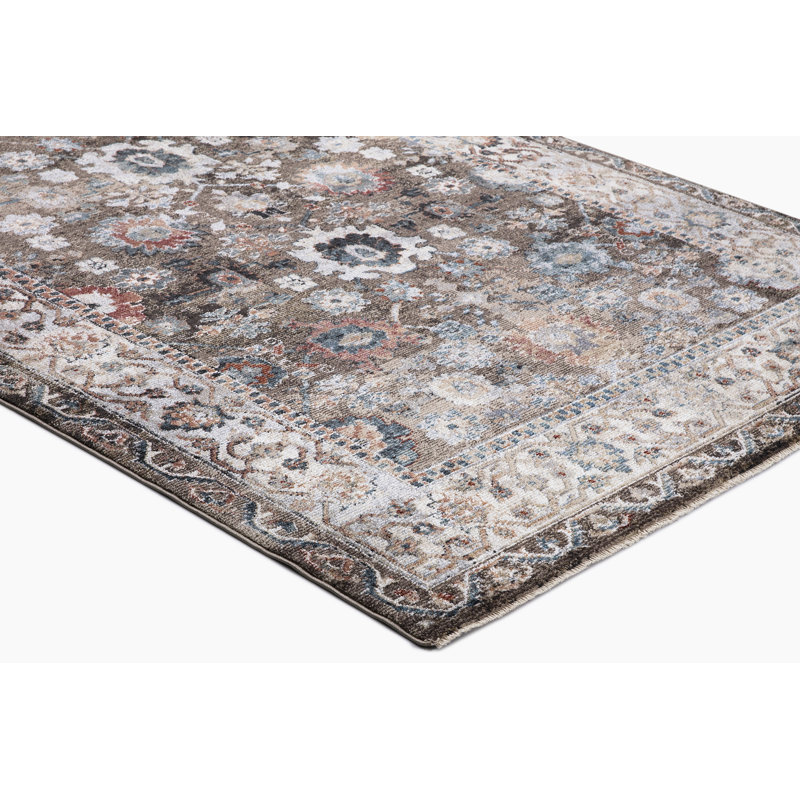 Tapis brun Emmajo, Rectangle 6 pi 7 po x 9 pi 3 po