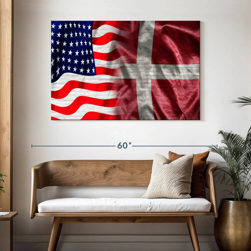 Borges USA And Denmark Flags