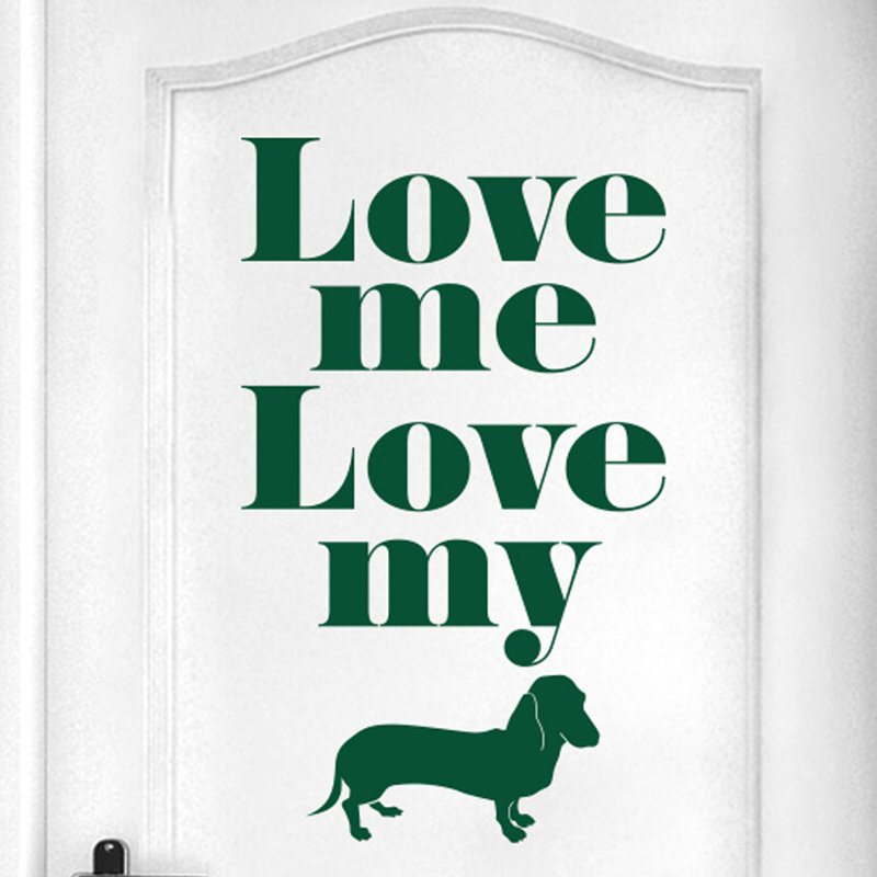 Animals Wall Decal, Dark Green
