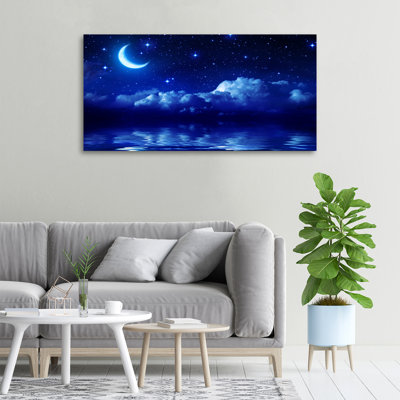 Sky at Night 1 Piece Wall Art on Canvas
