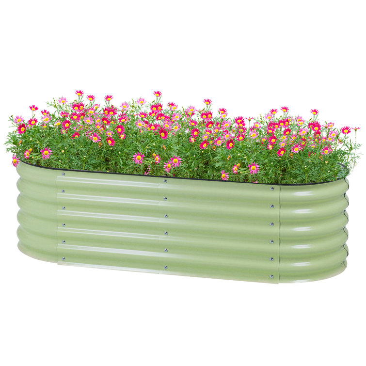 Adker 5 ft x 2 ft Metal Raised Garden Bed