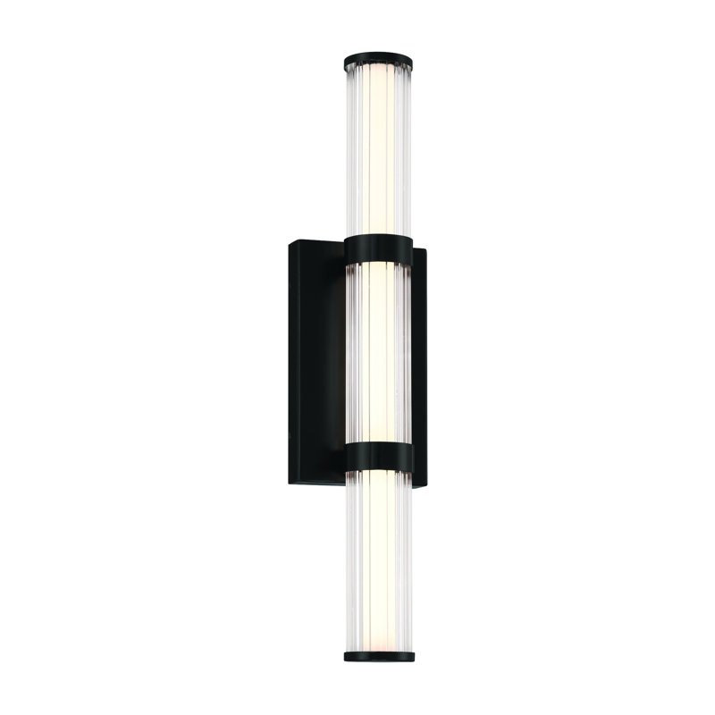 Fayton 21" LED Sconce, Black