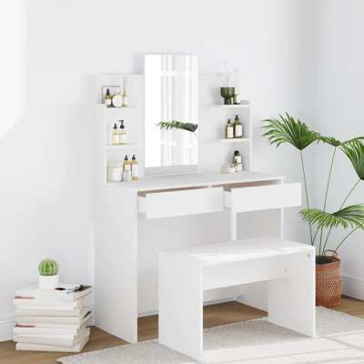 Sartell Dressing Table with Mirror