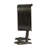 Metal Standing Clock with Duck Feet Gunmetal