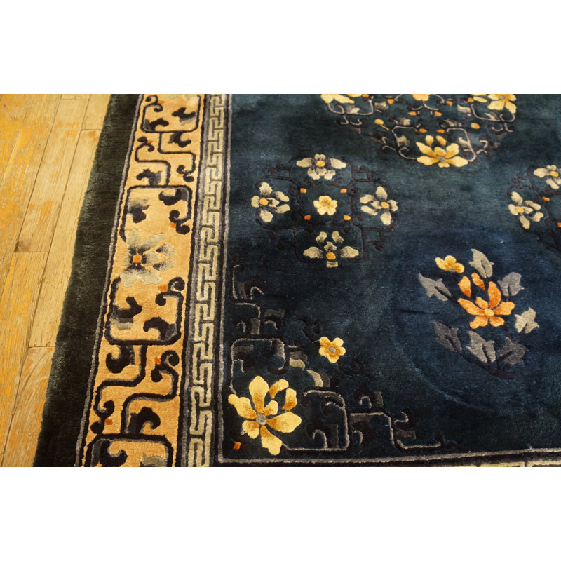 Tapis noué en soie rétro