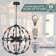 6 - Light Dimmable Sputnik Modern Linear Chandelier
