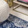 Tapis bleu marine Soleiman