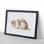 The Resting Cat by Jean Bernard - Picture Frame Drawing Print-55640210-55640211