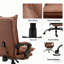 Fauteuil inclinable ergonomique de qualité supérieure avec massage par vibration et repose-pieds pour une détente et un confort ultimes au bureau à domicile