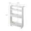 Yamazaki Home Slim Rolling Wagon, Steel, Holds 44.3 Lbs, Minimal Assembly-106918220