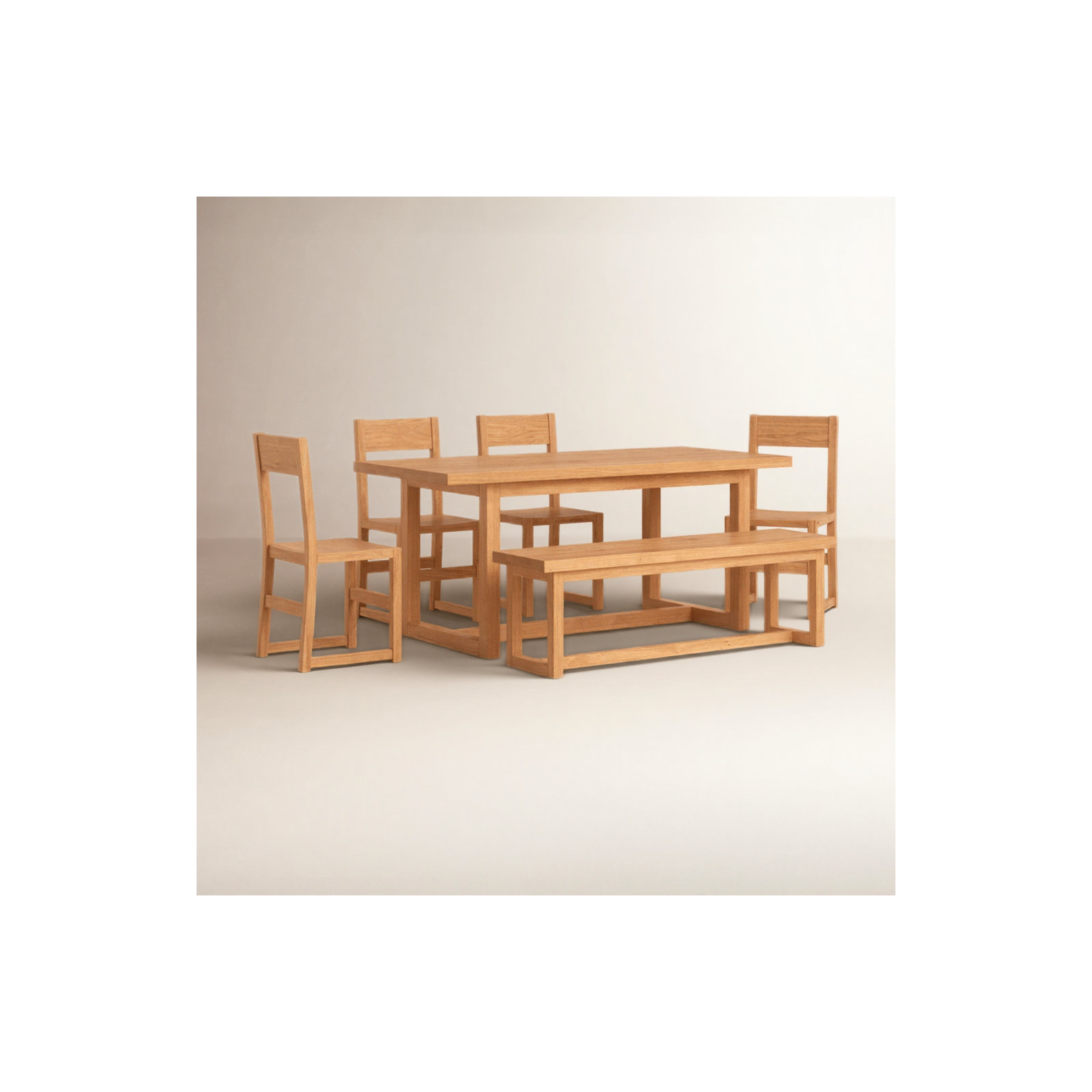 Modica Solid Wood 6 Piece Dining Set