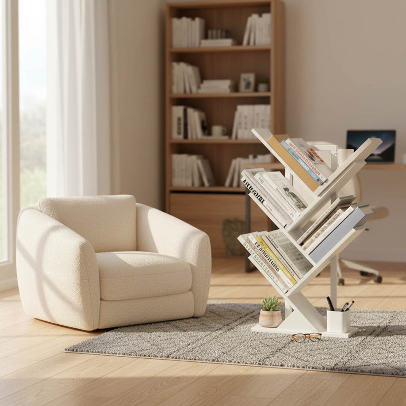 71cm H x 34cm W Bookcase, White