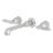 Kingston Brass English Country Two-Handle 3-Hole Wall Mount Bathroom Faucet-138765514-139618834
