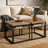 Rosey Mango 3-piece Coffee Table Set