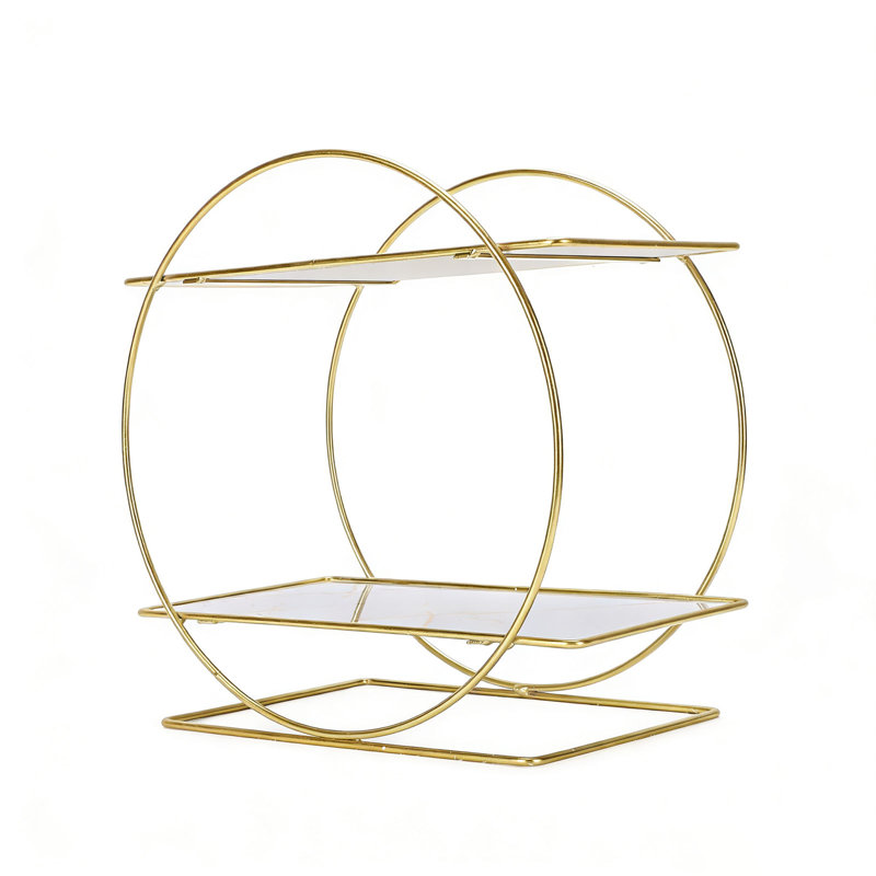 Iron Makeup Organiser, White/Gold