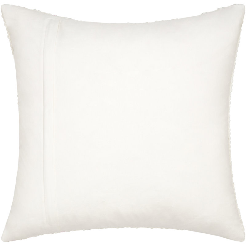 Coussin Amora, Blanc, 20 po x 20 po, Vers le bas