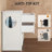 59" W 6-Drawer Wooden Dresser with Elegant Double Handles for Bedroom, Modern Large Storage Organizer with Solid Legs, White Chest of Drawers for Living Room, Hallway-2098098926