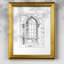 Croquis rétro Lxxi - impression de cadre photo unique-1870000119-1870000118
