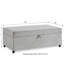 Grand espace de rangement moderne gris Mid-Century, canapé modulaire à roulettes, table basse et repose-pieds, rangement en lin Tb117, rotation à 360 degrés, fabrication pour 400 livres-1132097614