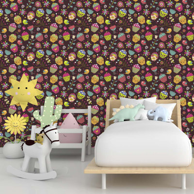 Floral 10.5'' L X 24" W Peel And Stick Wallpaper Roll