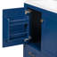 Meuble-lavabo 30 po avec lavabo simple encastré et armoire bleue 30 po