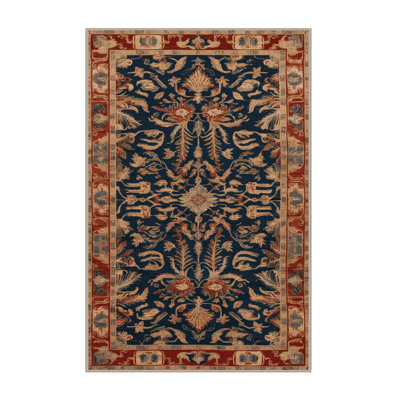 Machine Washable Art Deco Brown Area Rug