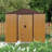 8Ft X 4Ft Outdoor Metal Storage Shed With Sliding Door And Foundation For Backyard, Patio, Lawn-108963596