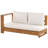 Trindle Solid Wood 5 - Person Seating Group with Cushions