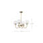 Lustre classique à 4 lumières Marietina