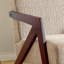 Chaise d'appoint rembourrée de 23,8 po de largeur Mid-Century avec pieds en bois massif en forme de Z (ensemble de 2)-87684970