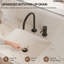Robinet de salle de bain à poignée simple, robinet de lavabo à 2 trous avec ensemble de bonde-125423831