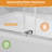 60'' W x 74'' H Door Double Sliding Frameless Shower Door with 8mm easy clear Tempered Glass, Brushed Nickel-120094589