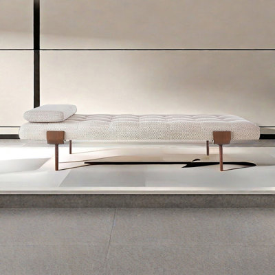 Birsen Cotton Blend Upholstered Bench