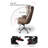 Minimalist Metal & Leather Multi-Function Office Chair