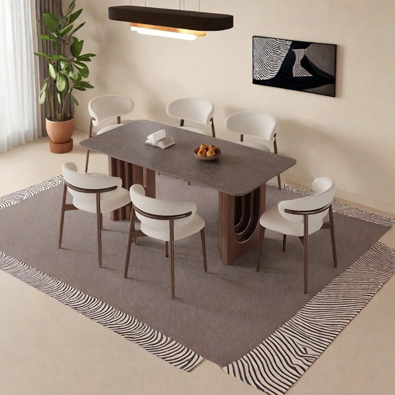New Chinese Style Solid Wood Dining Table, 29.52"H x 62.99"L x 31.49"W
