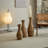 Three-piece Artificial Rattan Floor Vase Set Ideal for Living Room, Entrance or Hallway Decoration with Versatile Flower Arrangement Options