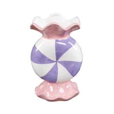 8.625"H Ceramic Candy Vase 5.125*4*8.625