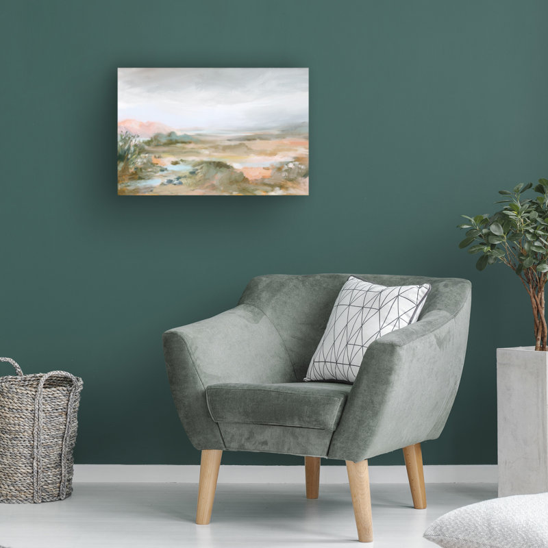 Art mural sur toile tendue - "Soft horizon" Danhui Nai pour décoration de salon, de chambre à coucher ou de bureau - 22 x 32