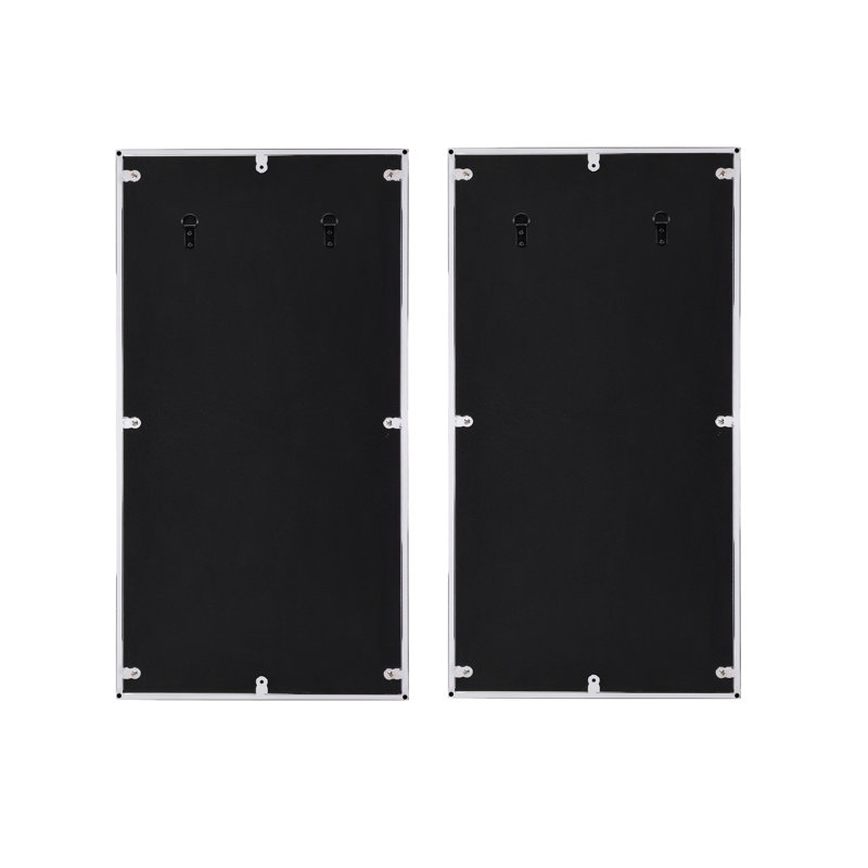 Ensemble de 2 miroirs d'appoint rectangulaires, miroir mural pour la maison