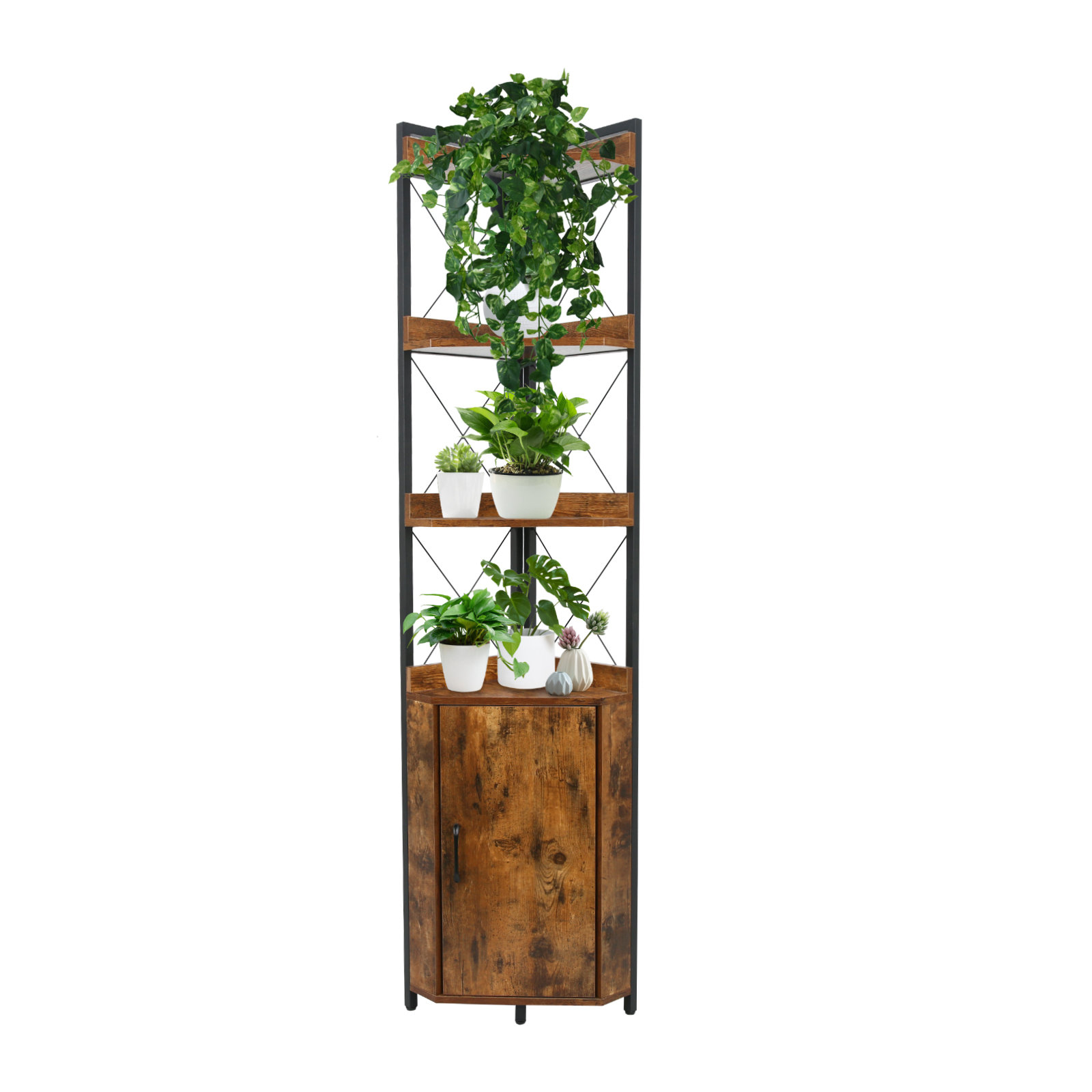 17 Stories Tiombe 19'' W Iron Shelving Unit | Wayfair