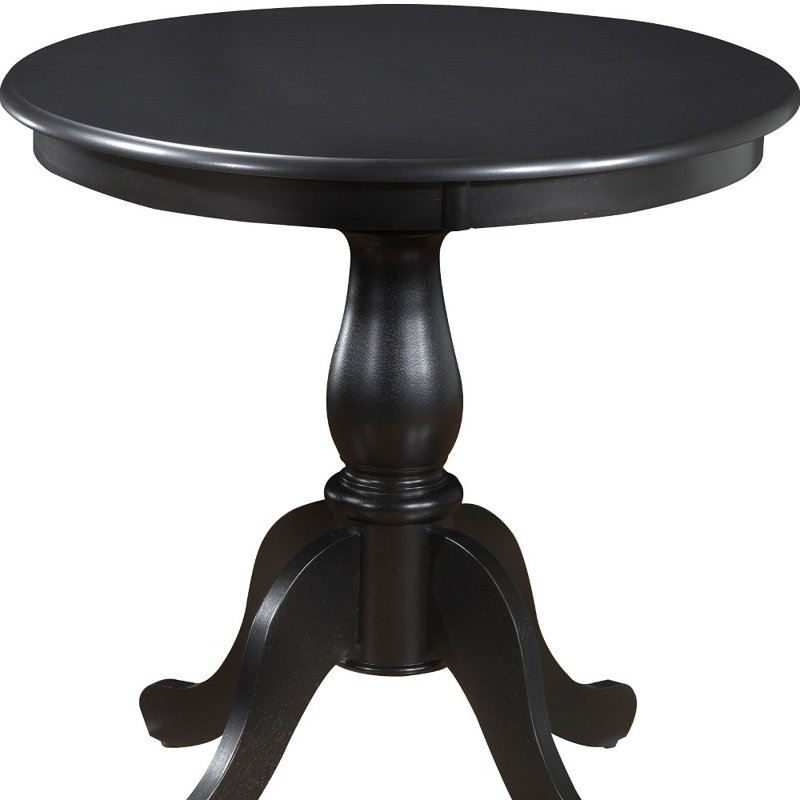 Table de salle à manger 30 po, H 30 po x L 30 po x l 30 po, Noir