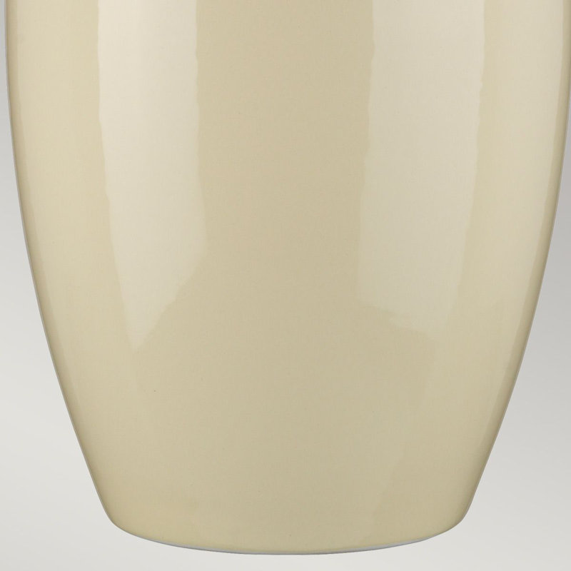 Athalie Porcelain Table Lamp, Cream, Brown