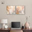 Smeared Codex Duet Canvas Print Neutral Wall Decor Set by Art Remedy, Black Frame, 12 x 12-839349266-839349267